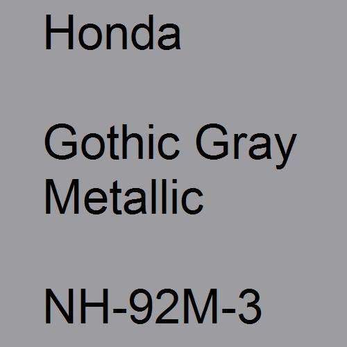 Honda, Gothic Gray Metallic, NH-92M-3.